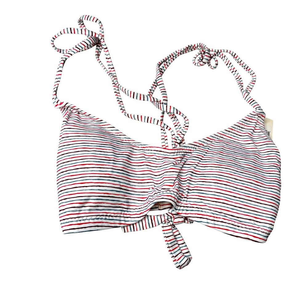 Eberjey Bikini Tops Lines Connor - Multicolor Striped NWT Size Medium